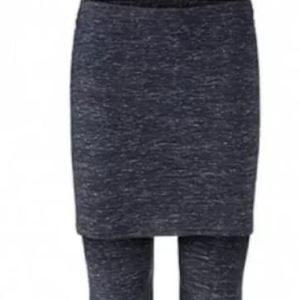 CAbi Skirted Leggings Heathered Blue #3210 EUC